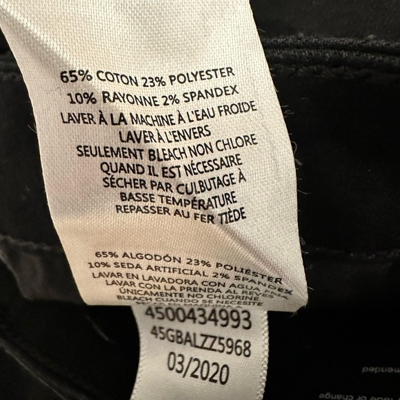 JOE’S Jeans Skinny Ankle Raw Hem Distressed Black Denim Flawless Fabric Size 25 - Picture 11 of 11